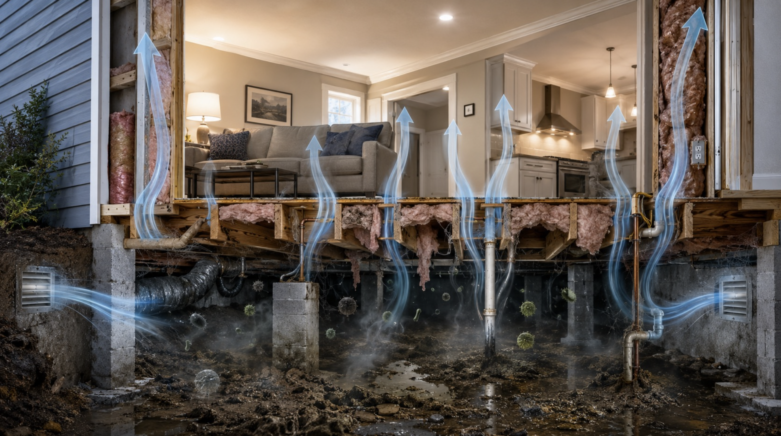 The Stack Effect: Is Crawl Space Air Entering Your Home?